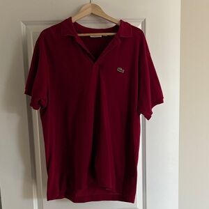 Lacoste Men's Deep Red Polo Shirt
